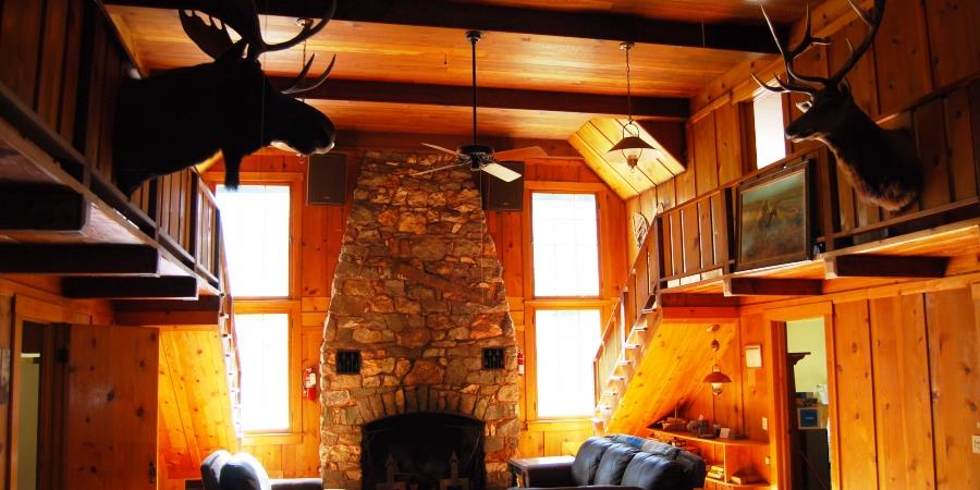 A place to make great family memories in the greatroom at the Lodge at Palmer Lake