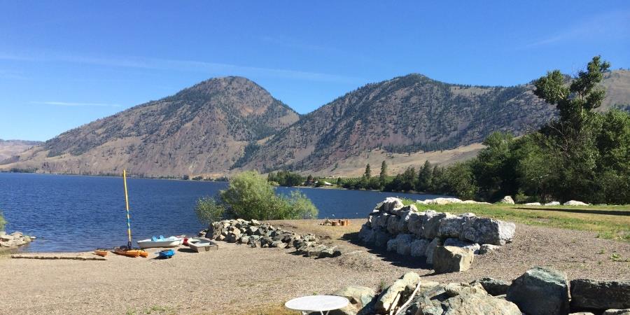 The beach at the Lodge at Palmer Lake