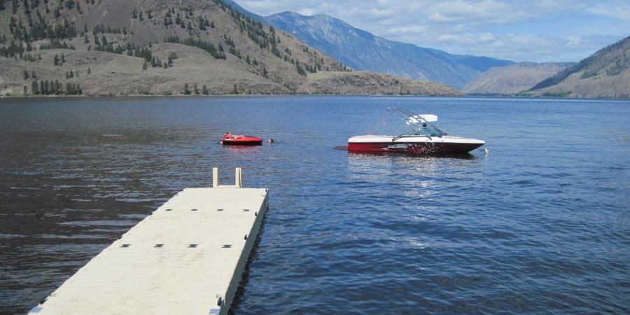 The dock at the Lodge at Palmer Lake