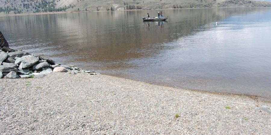 Fishing with the kids on the dock at the Lodge at Palmer Lake