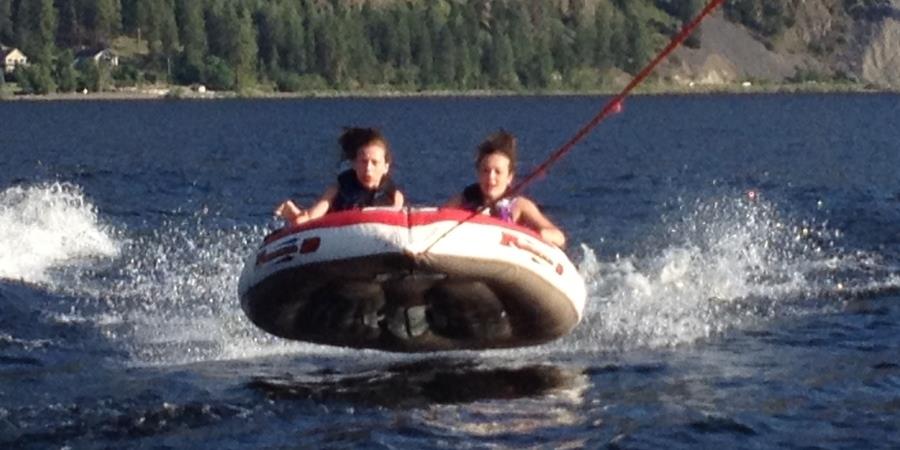 Extreme tubing on Palmer Lake